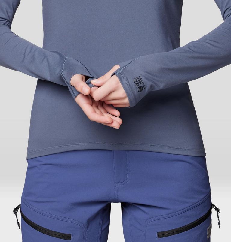 Women's Butter Up Long Sleeve, Color: Blue Slate, image 6