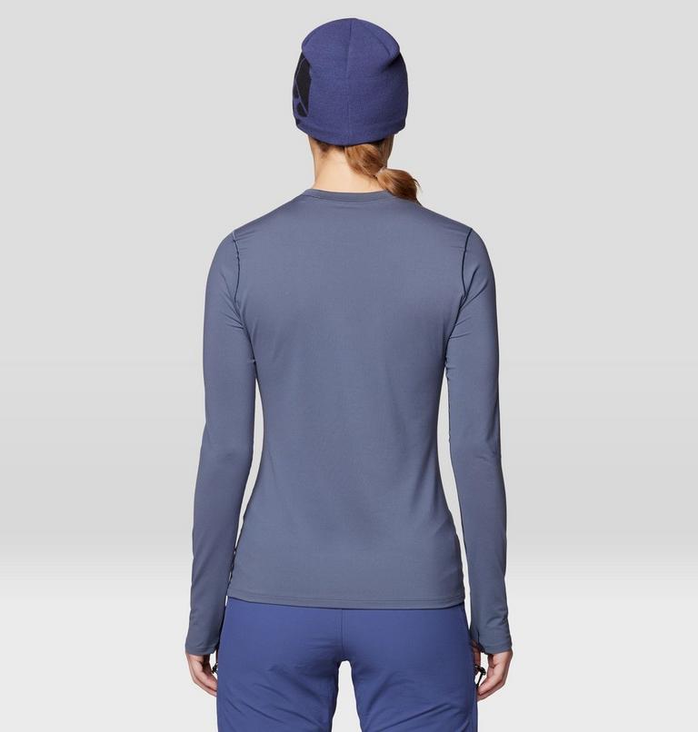 Women's Butter Up Long Sleeve, Color: Blue Slate, image 3