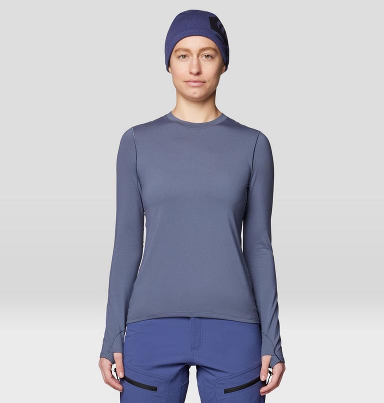 Women's Butter Up Long Sleeve, Color: Blue Slate, image 1