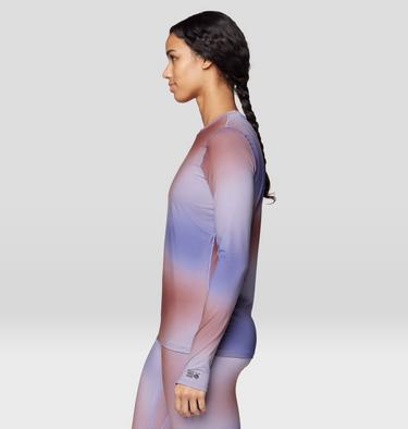 Women's Butter Up Long Sleeve, Color: Avid Multi Ombre Print, image 7