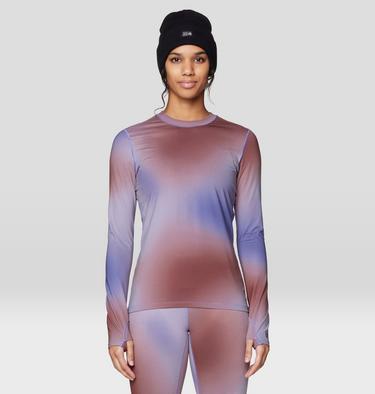Women's Butter Up Long Sleeve, Color: Avid Multi Ombre Print, image 5