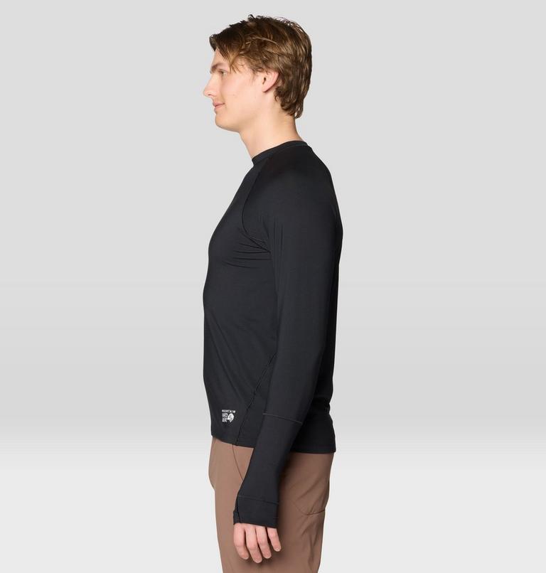 Men's Butter Up Long Sleeve, Color: Black, image 3