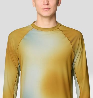 Men's Butter Up Long Sleeve, Color: Olive Gold Multi Ombre Print, image 16