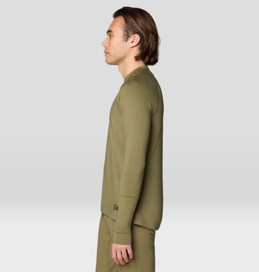 Men's Butter Up Long Sleeve, Color: Combat Green, image 11