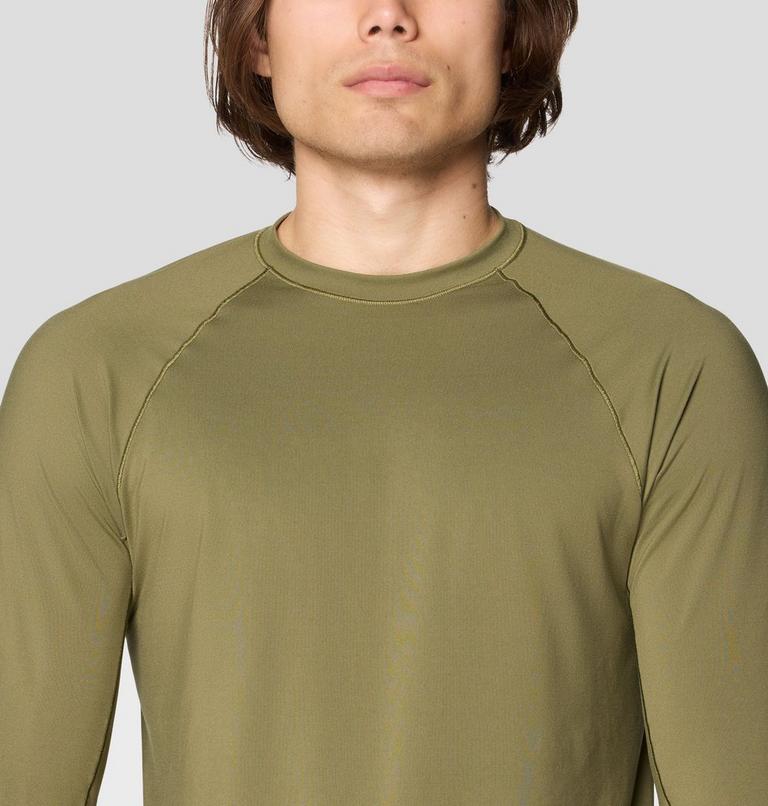 Men's Butter Up Long Sleeve, Color: Combat Green, image 5