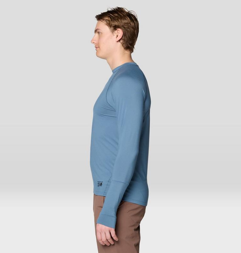 Men's Butter Up Long Sleeve, Color: Adriatic Blue, image 3