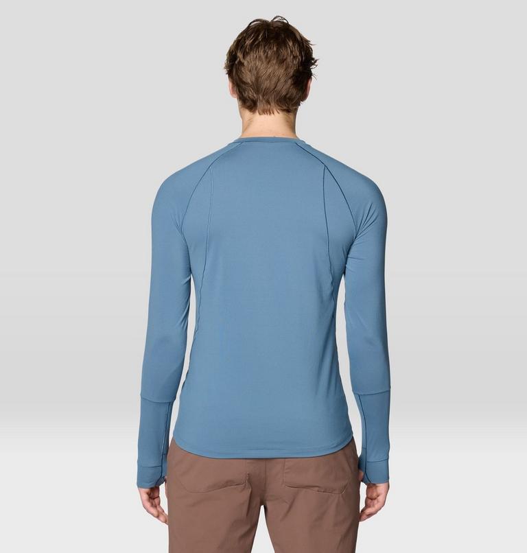 Men's Butter Up Long Sleeve, Color: Adriatic Blue, image 2