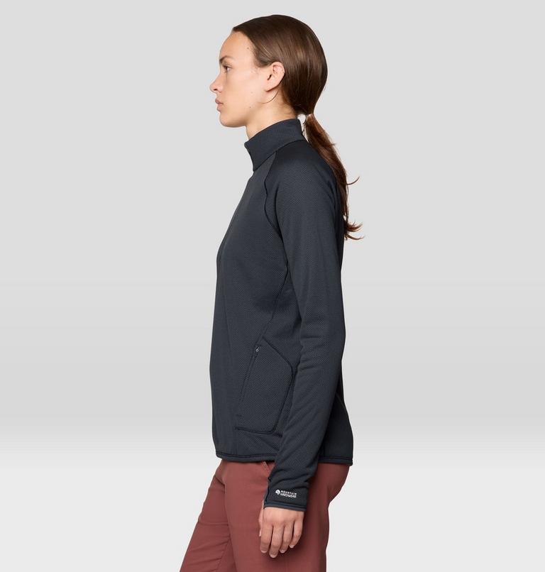 Women's AirMesh Half Zip, Color: Dark Storm, image 4