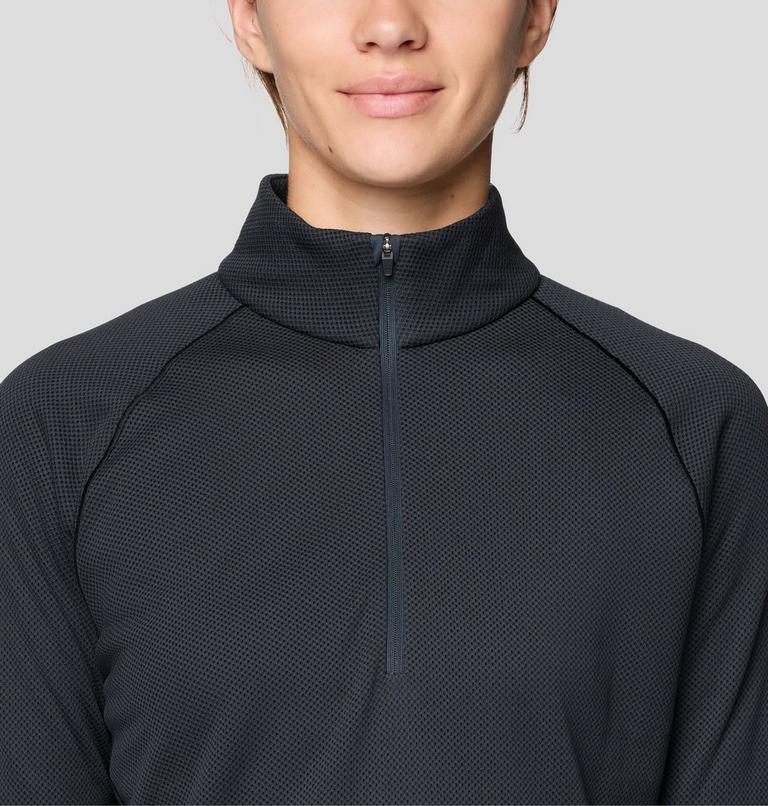 Women's AirMesh Half Zip, Color: Dark Storm, image 5