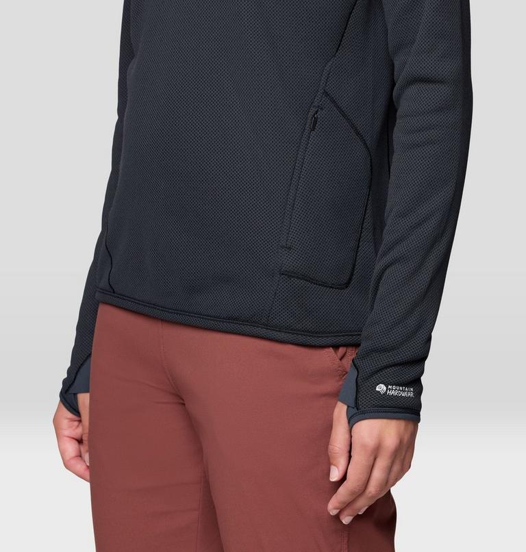 Women's AirMesh Half Zip, Color: Dark Storm, image 6