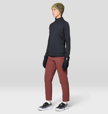 Women's AirMesh Half Zip, Color: Dark Storm, image 6