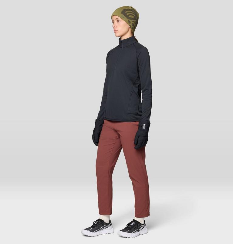 Women's AirMesh Half Zip, Color: Dark Storm, image 2