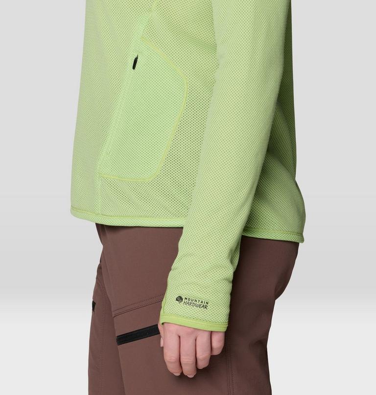 Women's AirMesh Half Zip, Color: Bright Lichen, image 6