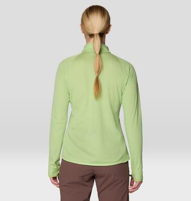 Women's AirMesh Half Zip, Color: Bright Lichen, image 3
