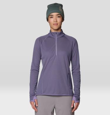 Women's AirMesh Half Zip, Color: Violet Stone, image 5
