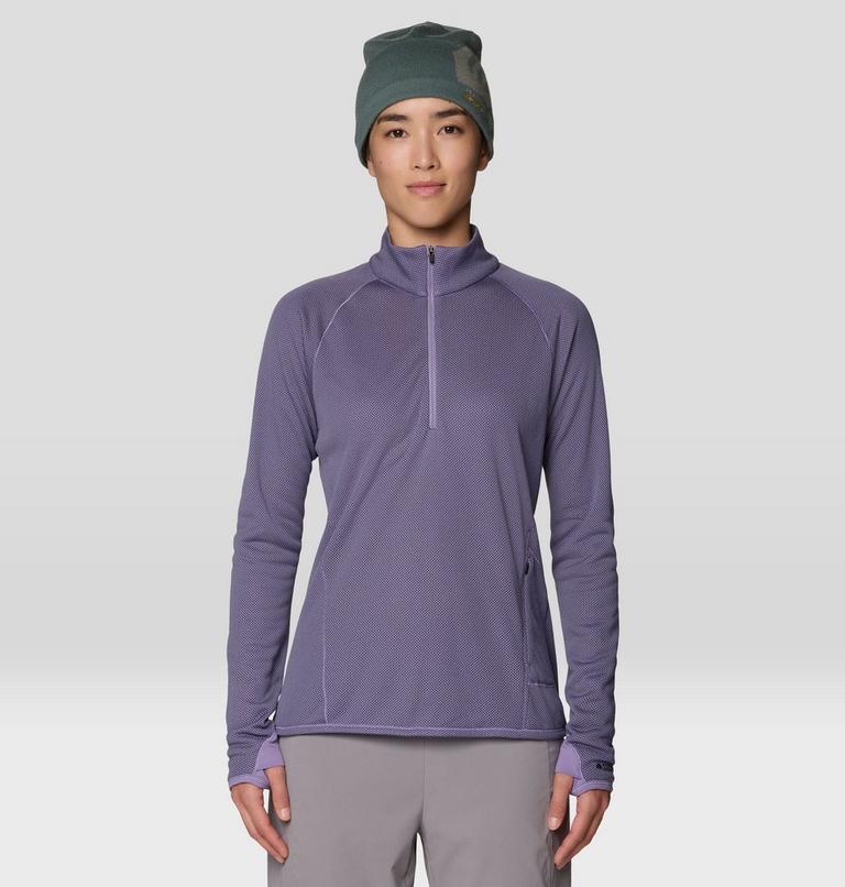 Women's AirMesh Half Zip, Color: Violet Stone, image 1