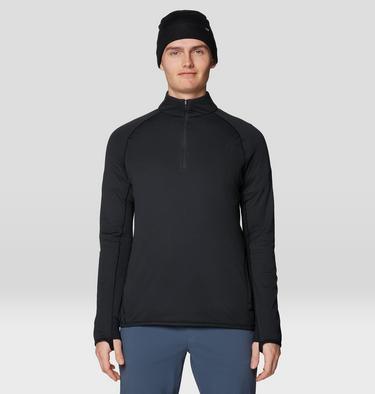 Men's AirMesh Half Zip, Color: Dark Storm, image 5