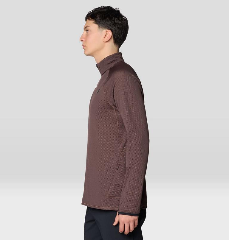 Men's AirMesh Half Zip, Color: Carob, image 3