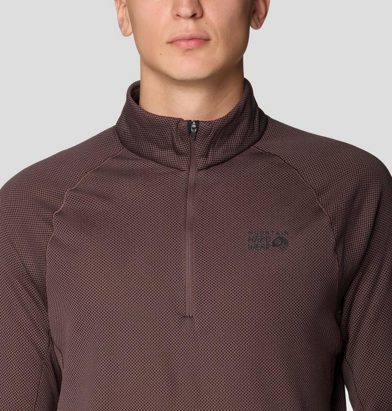 Men's AirMesh Half Zip, Color: Carob, image 4