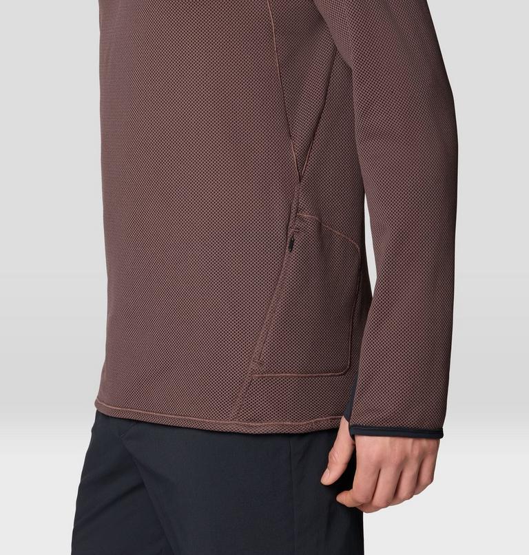 Men's AirMesh Half Zip, Color: Carob, image 5