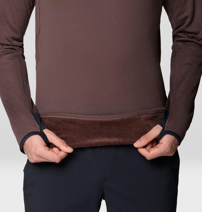 Men's AirMesh Half Zip, Color: Carob, image 6