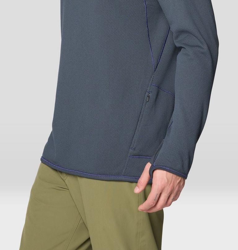 Men's AirMesh Half Zip, Color: Moon Blue, image 5