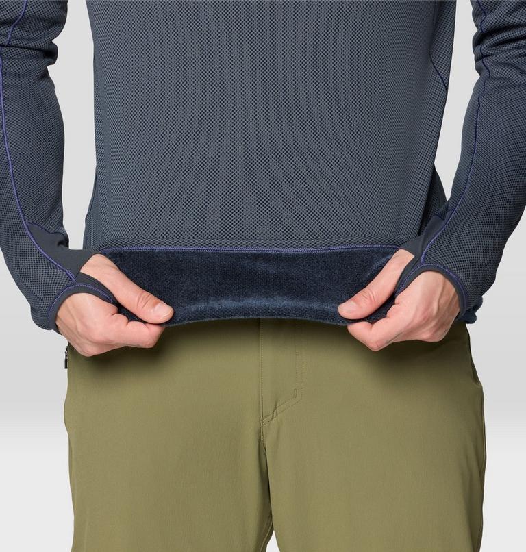 Men's AirMesh Half Zip, Color: Moon Blue, image 6