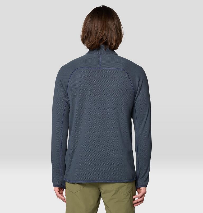 Men's AirMesh Half Zip, Color: Moon Blue, image 2