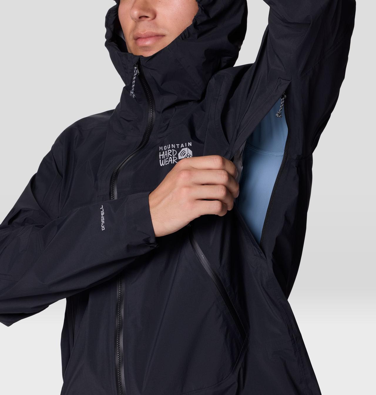 Men's Cloud Cipher™ Hooded Rain Jacket | Mountain Hardwear