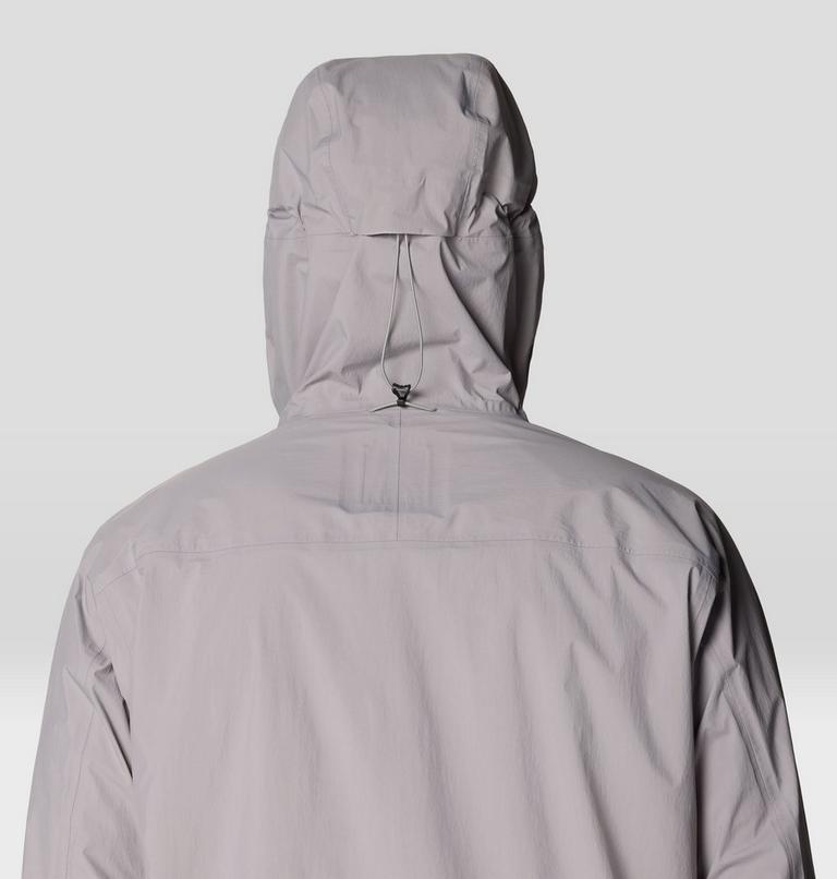 Men's Cloud Cipher Hooded Jacket, Color: Half Moon Grey, Approaching Storm, image 8