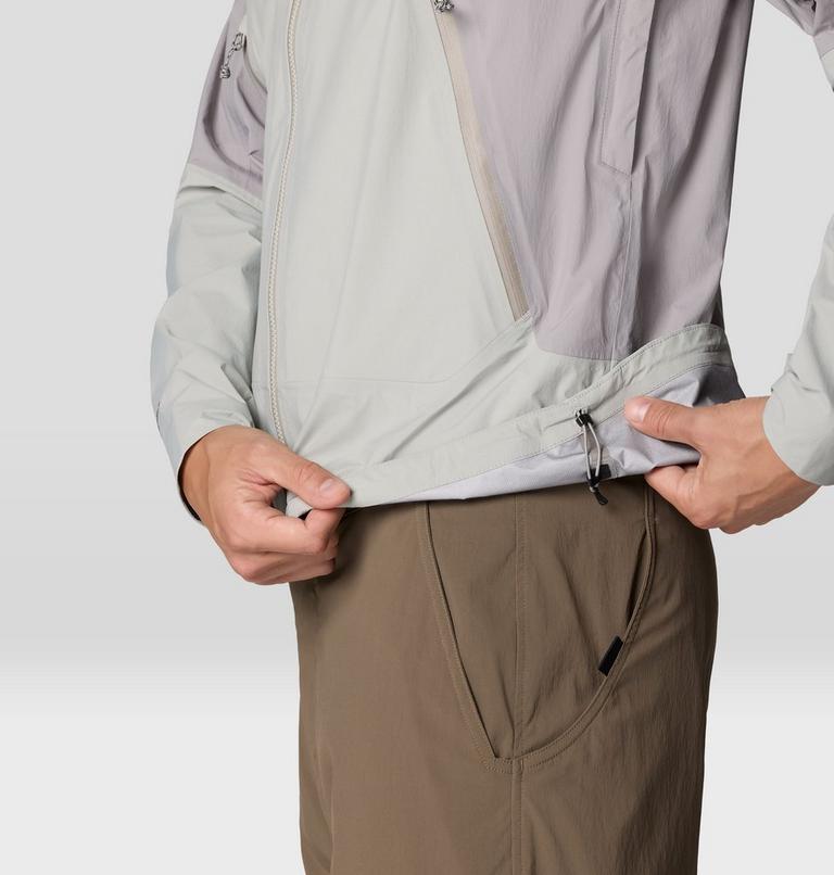 Men's Cloud Cipher Hooded Jacket, Color: Half Moon Grey, Approaching Storm, image 11