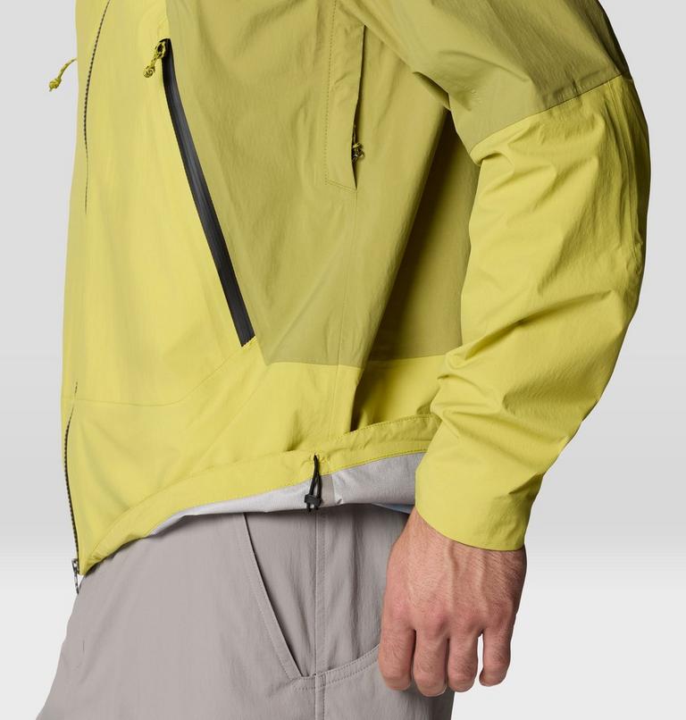 Men's Cloud Cipher Hooded Jacket, Color: Lucky Chard, Bright Fatigue, image 10