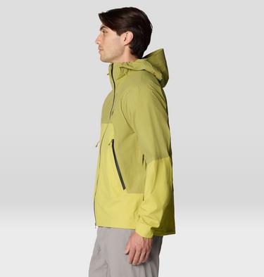 Men's Cloud Cipher Hooded Jacket, Color: Lucky Chard, Bright Fatigue, image 12