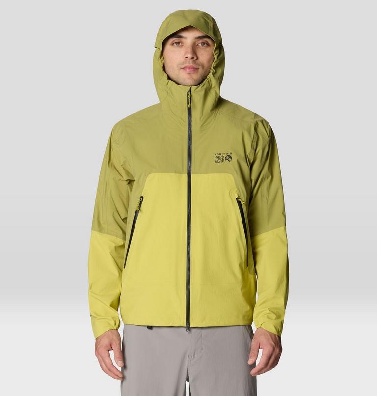 Men's Cloud Cipher Hooded Jacket, Color: Lucky Chard, Bright Fatigue, image 5