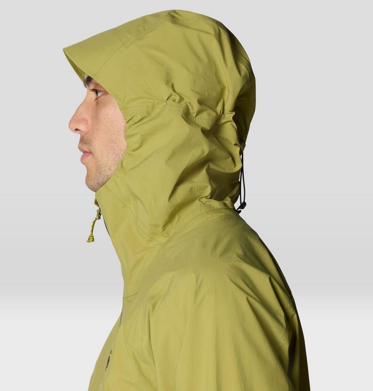 Men's Cloud Cipher Hooded Jacket, Color: Lucky Chard, Bright Fatigue, image 7