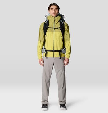 Men's Cloud Cipher Hooded Jacket, Color: Lucky Chard, Bright Fatigue, image 10