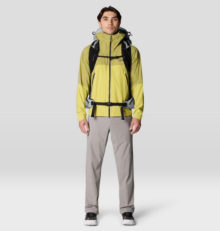 Men's Cloud Cipher Hooded Jacket, Color: Lucky Chard, Bright Fatigue, image 2