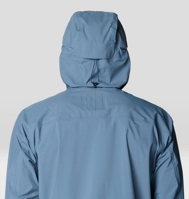 Men's Cloud Cipher Hooded Jacket, Color: Moon Blue, Adriatic Blue, image 8
