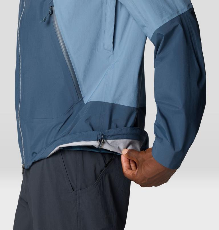 Men's Cloud Cipher Hooded Jacket, Color: Moon Blue, Adriatic Blue, image 11