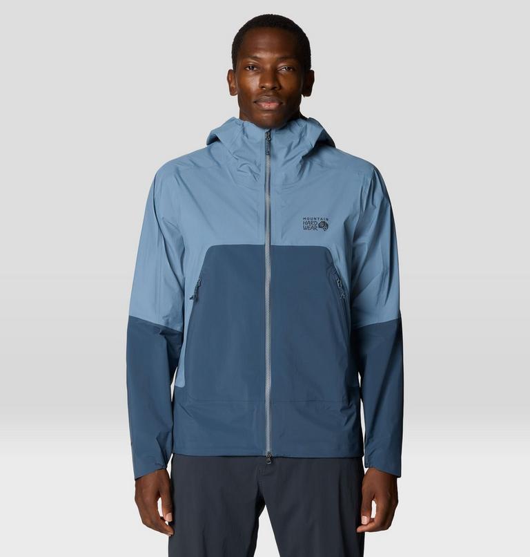 Men's Cloud Cipher Hooded Jacket, Color: Moon Blue, Adriatic Blue, image 1