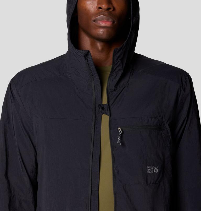 Men's Wind Veil Hooded Jacket, Color: Black, image 9