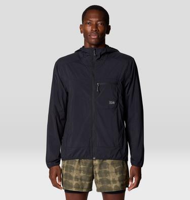 Men's Wind Veil Hooded Jacket, Color: Black, image 13