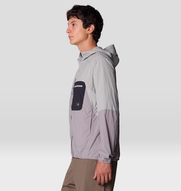Men's Wind Veil Hooded Jacket, Color: Approaching Storm, Half Moon Grey, image 12