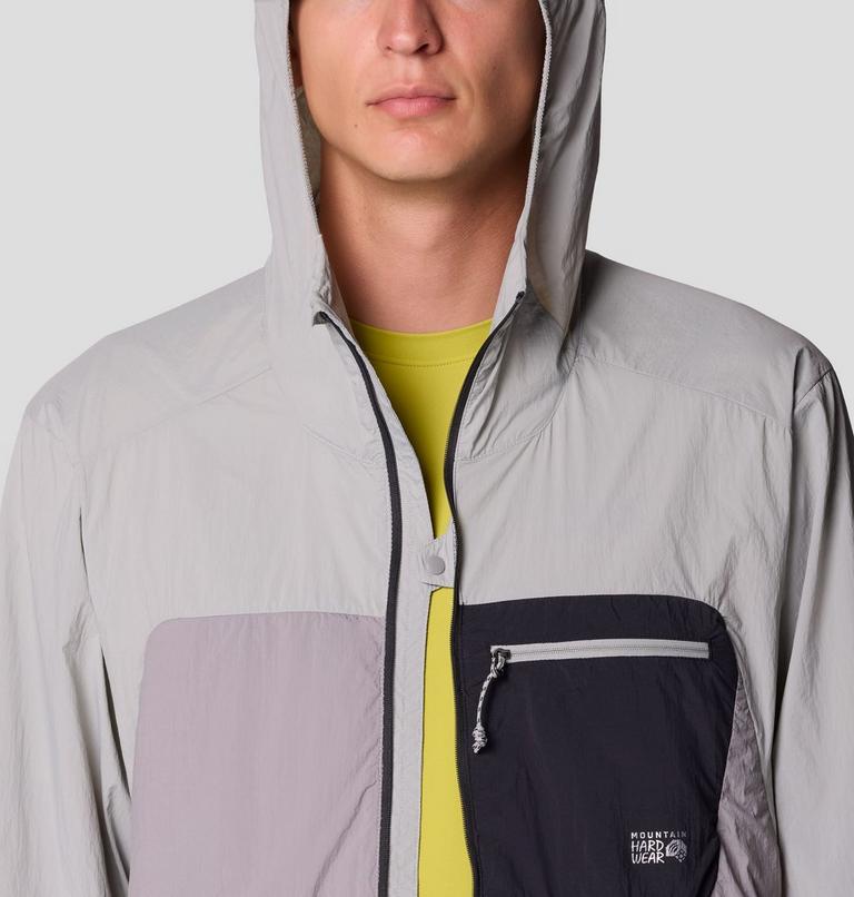 Men's Wind Veil Hooded Jacket, Color: Approaching Storm, Half Moon Grey, image 9