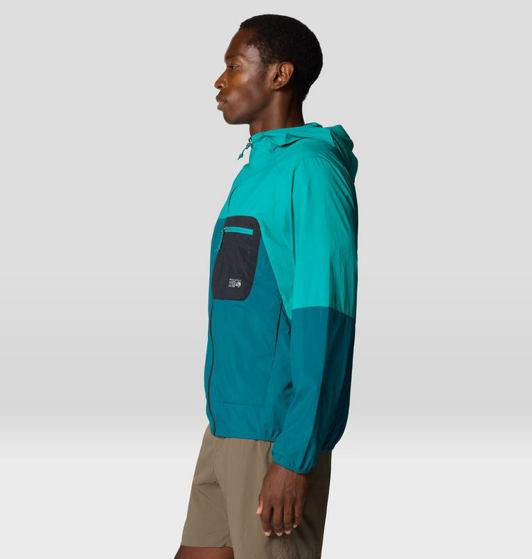 Men's Wind Veil Hooded Jacket, Color: Jack Pine, Blupernova, image 4