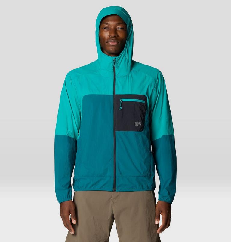 Men's Wind Veil Hooded Jacket, Color: Jack Pine, Blupernova, image 5