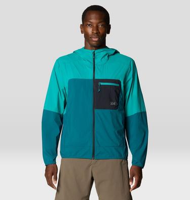 Men's Wind Veil Hooded Jacket, Color: Jack Pine, Blupernova, image 1