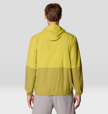 Men's Wind Veil Hooded Jacket, Color: Bright Fatigue, Lucky Chard, image 7