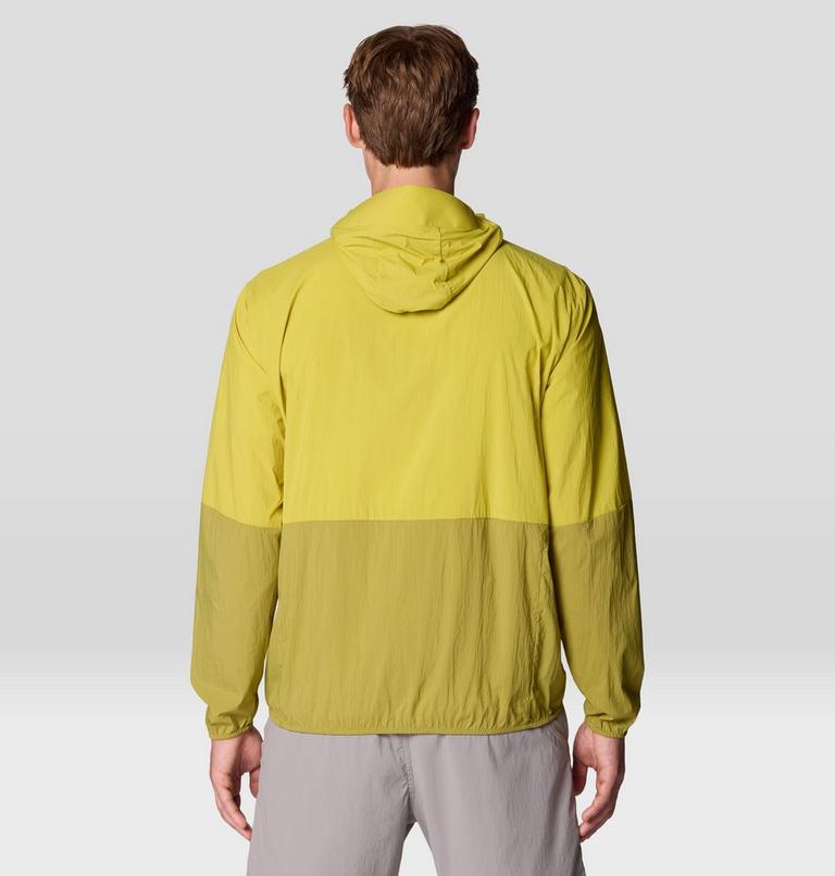 Men's Wind Veil Hooded Jacket, Color: Bright Fatigue, Lucky Chard, image 3