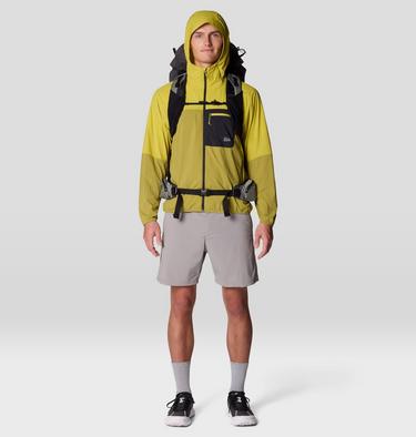 Men's Wind Veil Hooded Jacket, Color: Bright Fatigue, Lucky Chard, image 6